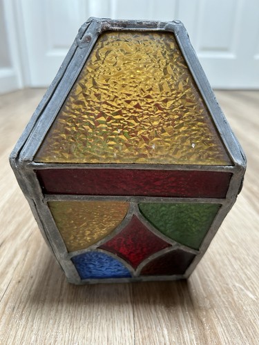 Vintage leaded stained - stained, glass