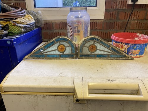 Unusual shaped leaded stained - shaped,