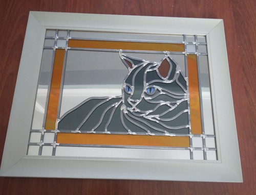 Cat leaded onto - cat,
