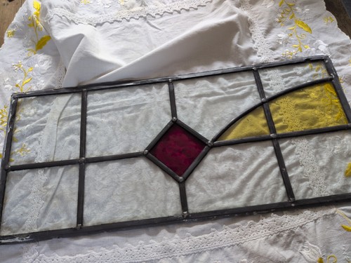 Vintage stained glass leaded - vintage,