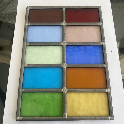 Small stained glass panel - glass,