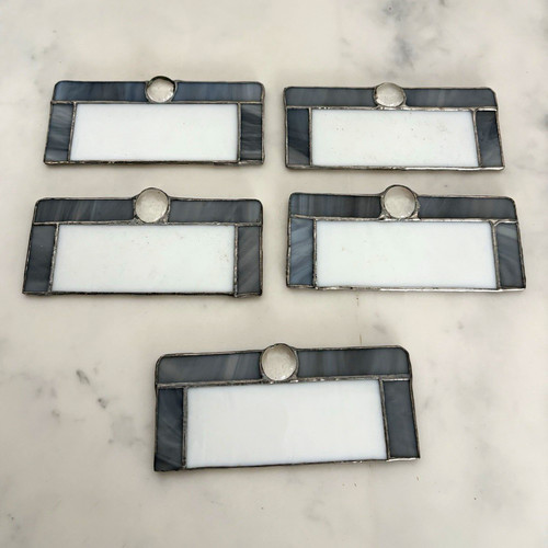 Set art deco leaded - deco,