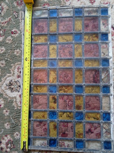 Multi coloured stained - coloured, glass