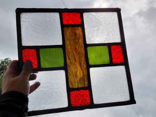 Old stained glass antique - old,