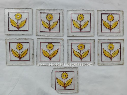 Hand painted stained glass - hand,