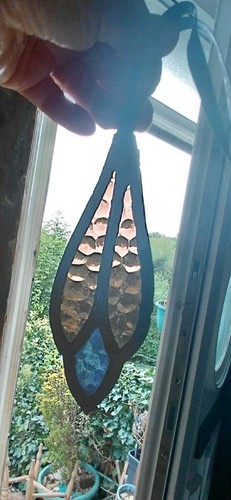 Stained glass suncatcher - ,, old
