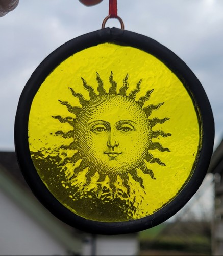 Stained glass sun suncatcher - stained,