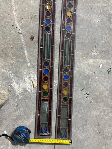 Antique leaded stained glass - stained,