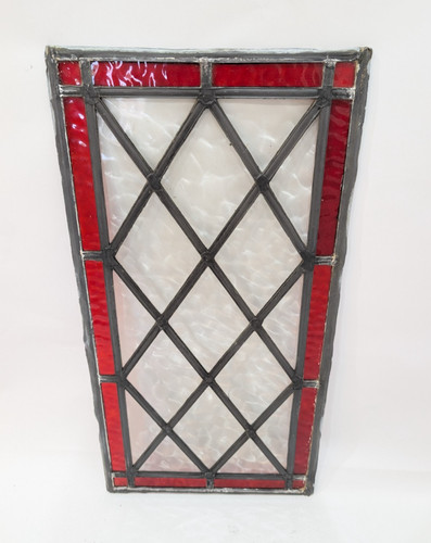 Leaded stained glass panel - , 23"