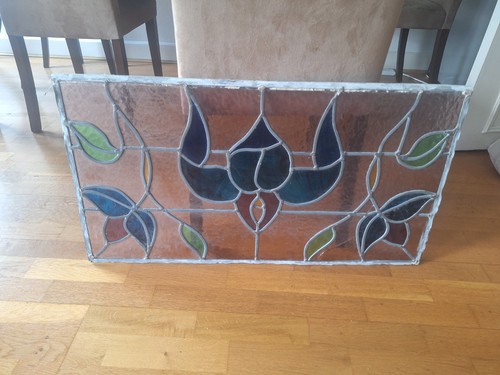 Antique stained glass window - antique,