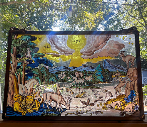 Vintage stained glass style - vintage,
