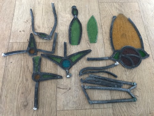 Vintage stained glass/lead