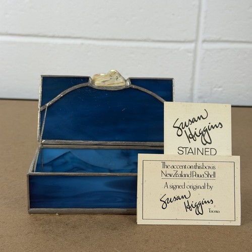 Vintage stained glass lead - stained, &