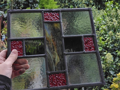 Old stained glass - stained, leaded