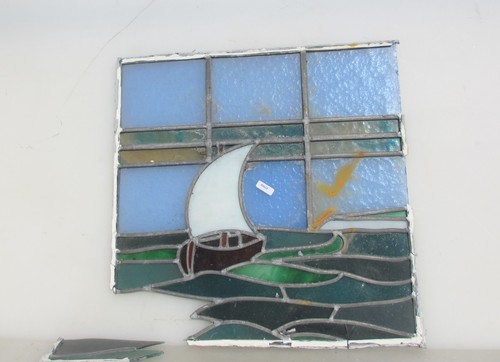 Antique stained glass window - antique,