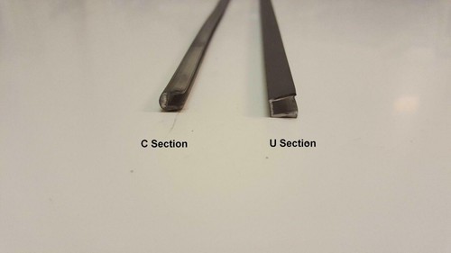 Stained glass lead came - came,
