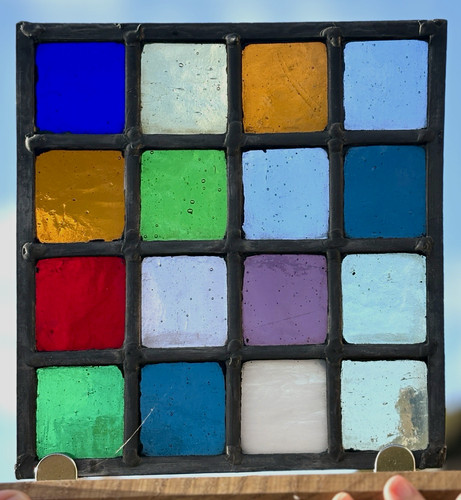 Stained glass leaded - glass, panel