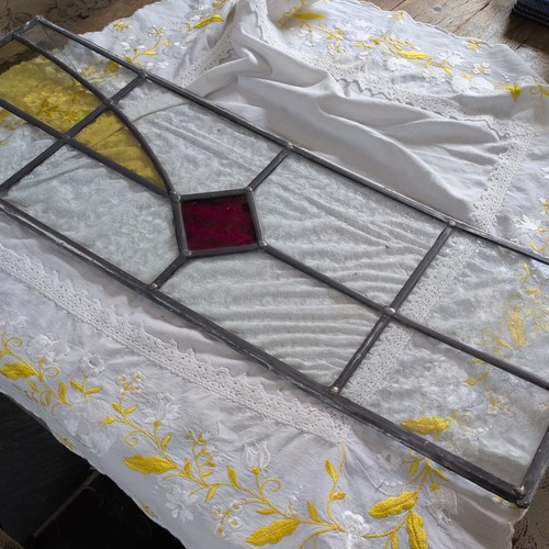 Stained glass leaded - glass, vintage