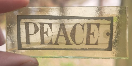 Stained glass peace church - stained,