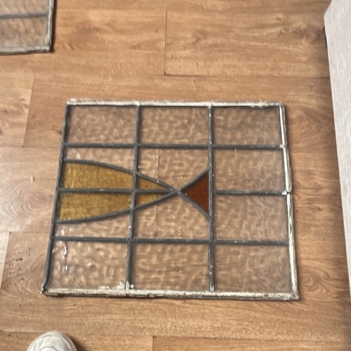 Leaded square stained glass - leaded,
