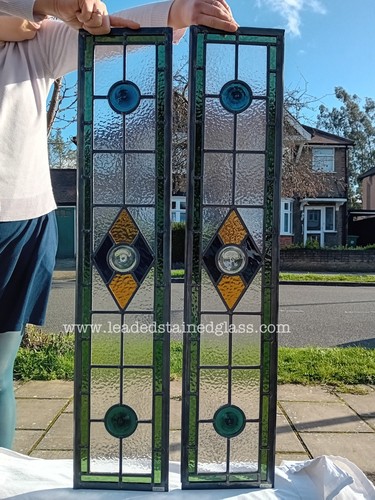 Two newly made leaded - leaded, stained